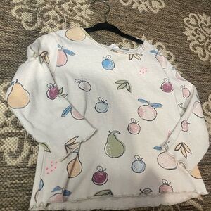 Zara Fruit Patterned long sleeve shirt 4-5